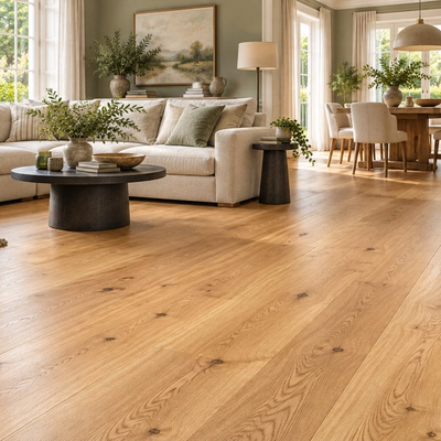 Kensington Engineered Real Wood Oak Natural Brushed Lacquered